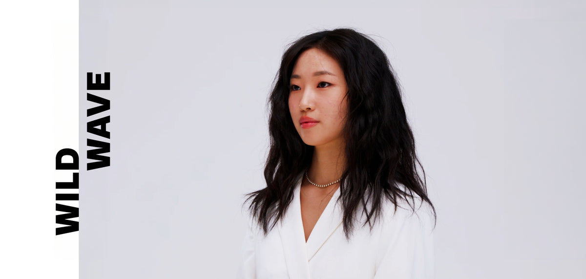 Wild Wave styling tutorial cover showing shoulder-length dark hair styled in tousled waves.